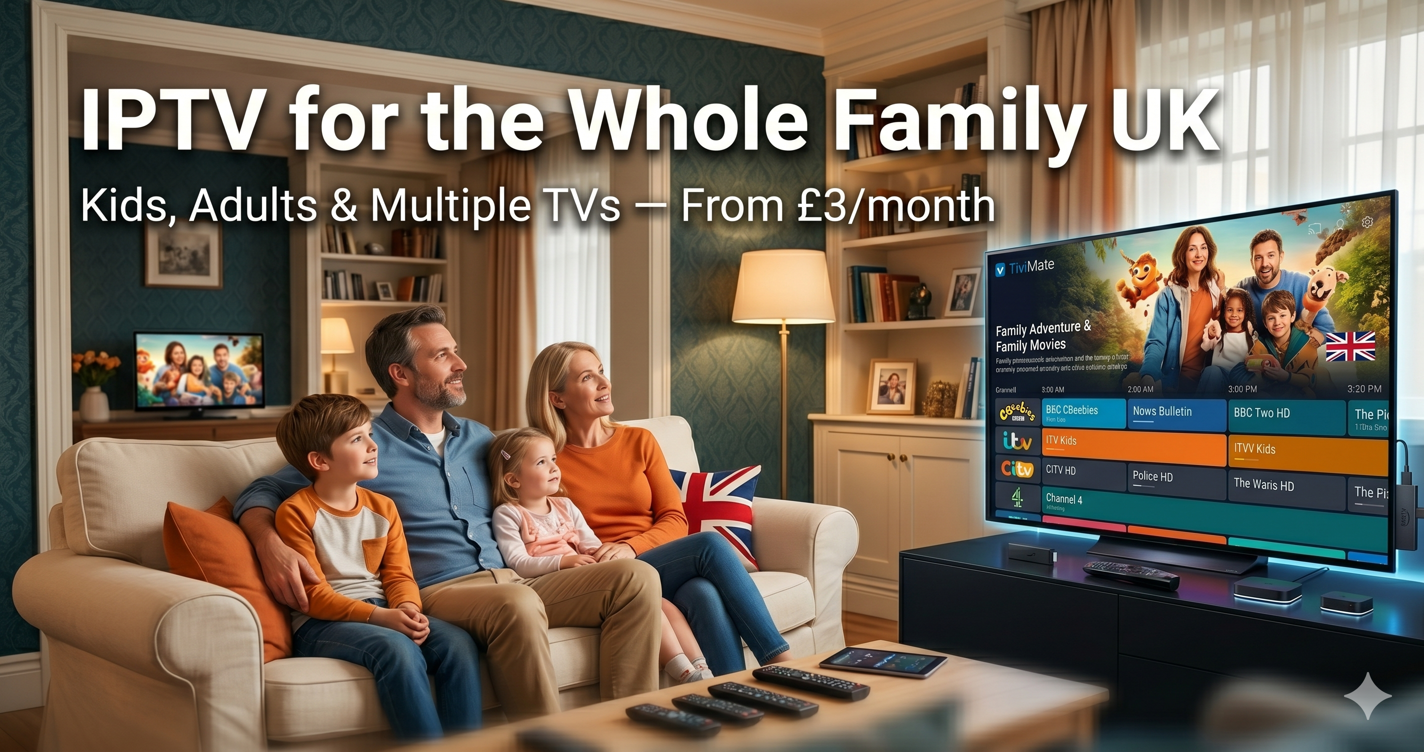 IPTV for Families UK 2026